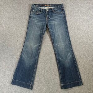 Fidelity Jeans Womens 28 Hyacinth Low Waist Trouser Blue Flare Stretch Denim